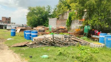 कनोडिया इंटर कालेज के खेल मैदान पर अवैध कब्जा, बच्चों की सुरक्षा खतरे मे