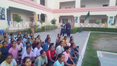 आगरा के अटल आवासीय विद्यालय में आग बुझाने की मॉक ड्रिल आयोजित